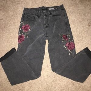 Flower jeans